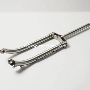 Handcrafted Titanium Bike Fork with Custom Geometry Available