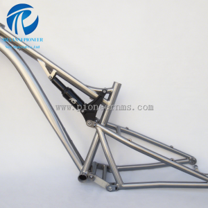 Fat suspension titanium bike frame